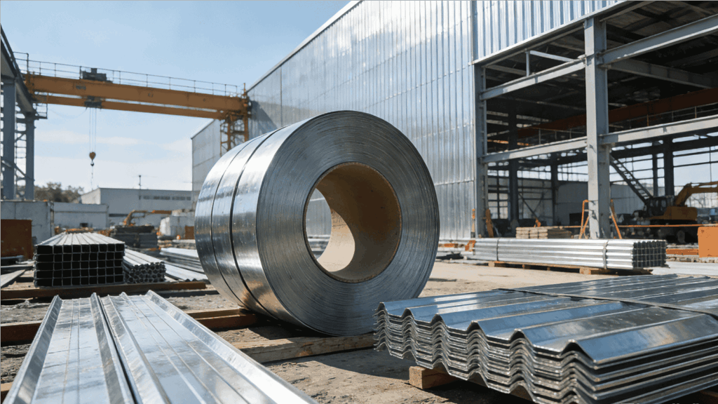 Steel coil applications in construction and infrastructure