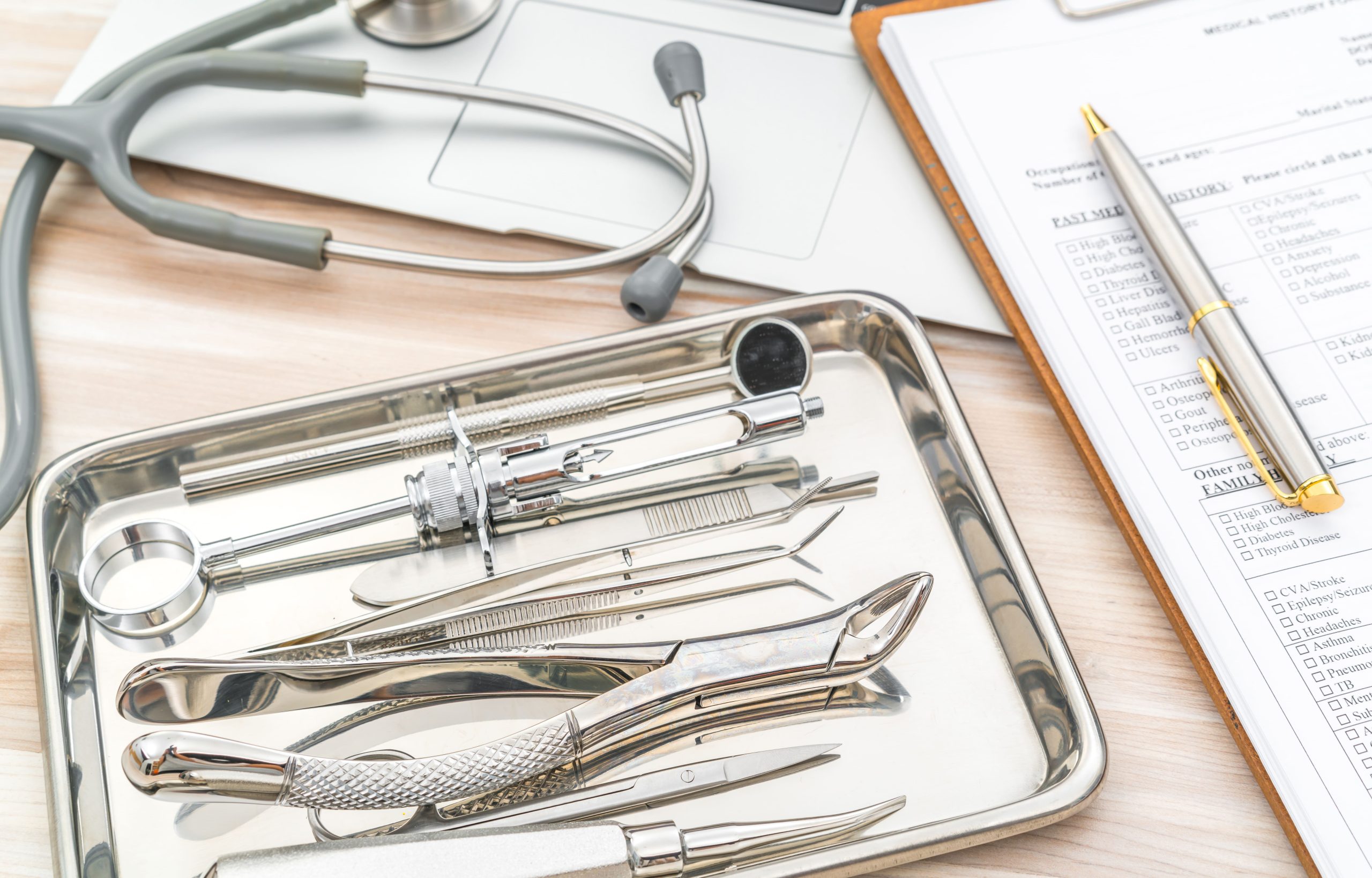 Surgical stainless steel used in medical and dental instruments